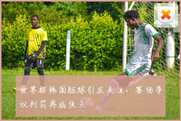 世界杯韩国脏球引发关注，赛场争议判罚再成焦点